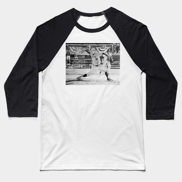 College Baseball pitcher Baseball T-Shirt by BryanWhipple